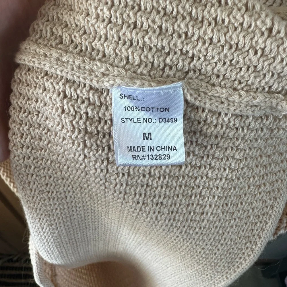 NWT Miou Muse The Palma Crochet Knit Sleeveless Sweater Dress size M - Picture 6 of 11